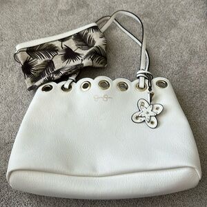 Jessica Simpson new shoulder bag white